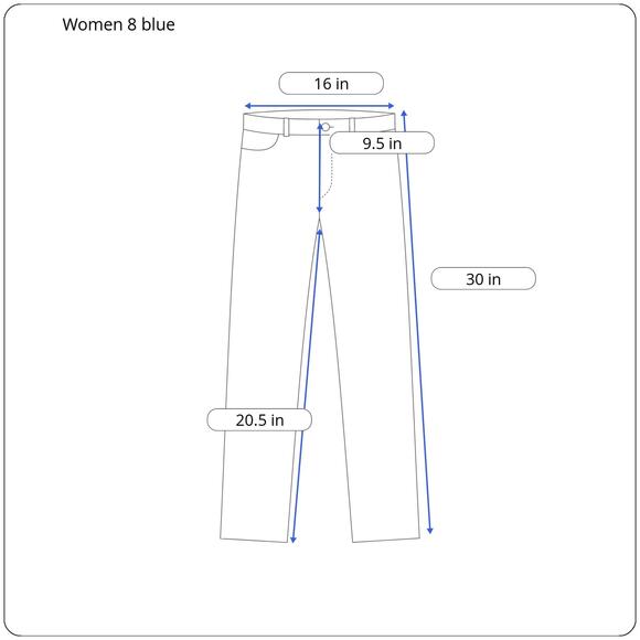 Eddie Bauer Pants Womens Size 8 Blue Cropped Outdoors Gorpcore Hiking Camping - Picture 5 of 5